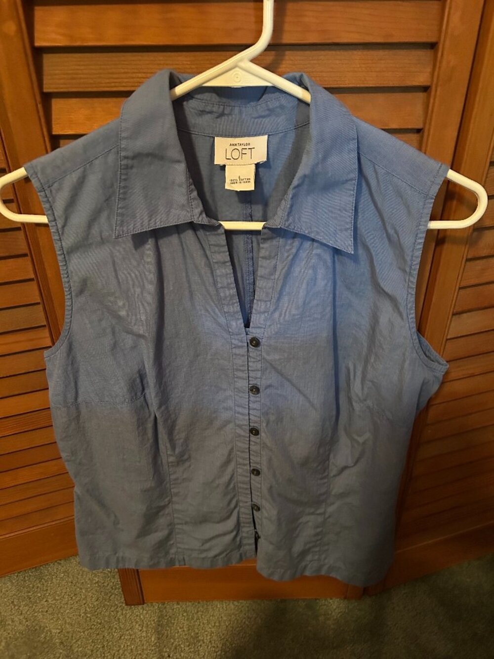 Ann Taylor Loft, size L button down top